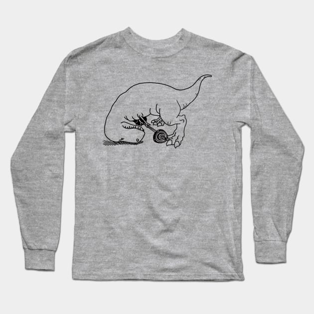 TEE-REX TRYING Long Sleeve T-Shirt by Daily Drills 